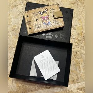 MCM Visetos Rabbit Bi-Fold Wallet/Card Holder